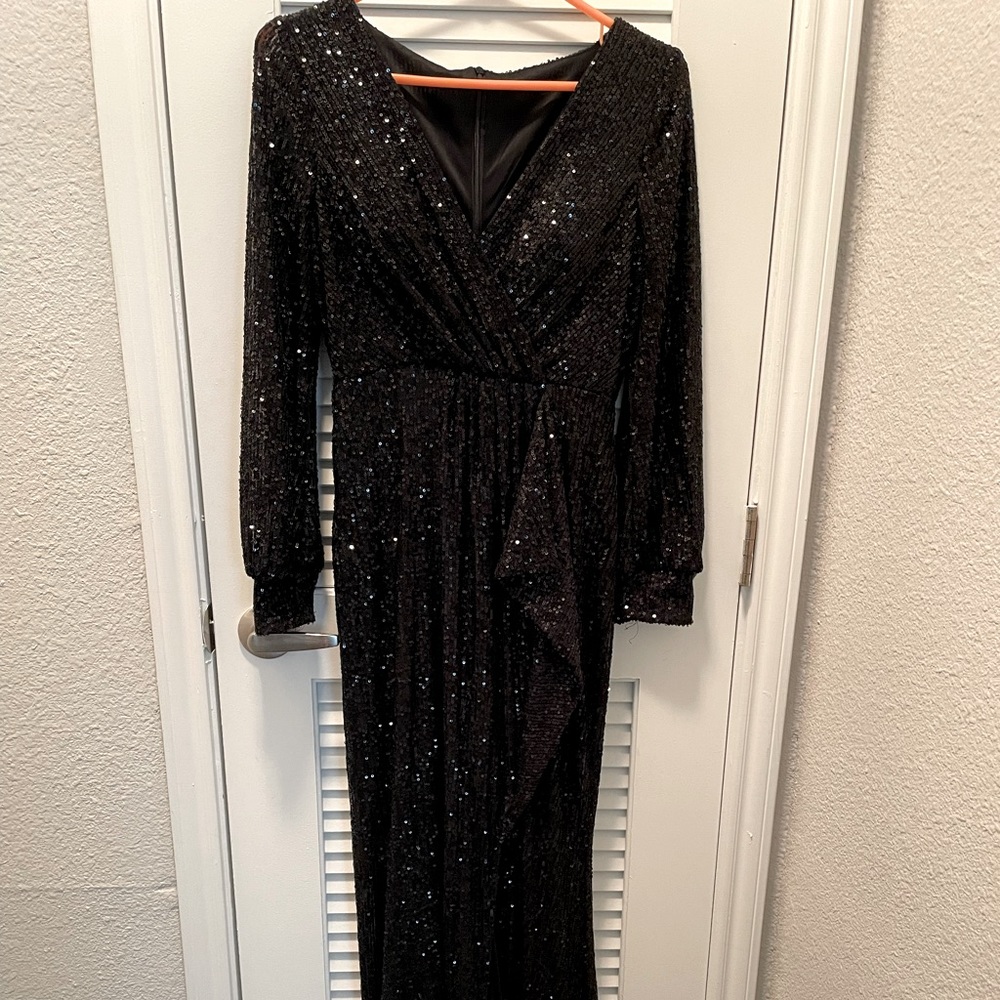 Black sequin dress